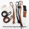 Craft Your Own Bag with Adjustable Drawstring Shoulder Strap Handle Rope Kits for Handmade Straw Bucket Bags Accessories