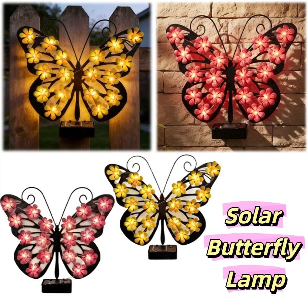 Solar Butterfly Wall Sconce Outdoor Decorative Light for 1.2V/0.5W Villa Patio