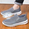 Men's net shoes summer new soft-soled light walking shoes hollow breathable mesh lazy shoes