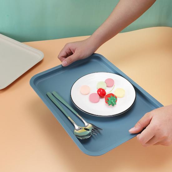 Fruit Storage Tray Nordic Style Pack Food Rectangular Storage Plate for Living Room