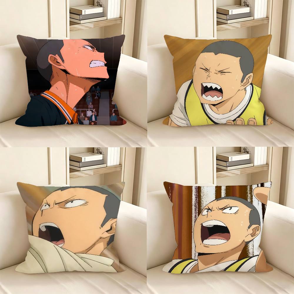 1pc Anime Tanaka Ryunosuke Pillow Case Fashion Square Pillowcase Bedroom Sofa Room Ins Decoration Leisure