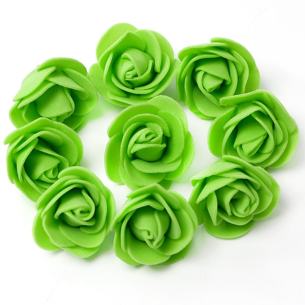 50/100/200/300Pcs Artificial Rose Flowers 3.5CM Fake Flower Head For Home Room Decor Party Wedding Marriage Decoration Accessory