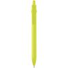 Plastic Pen Recycled "Fidget" (black Ink) Grein Lime