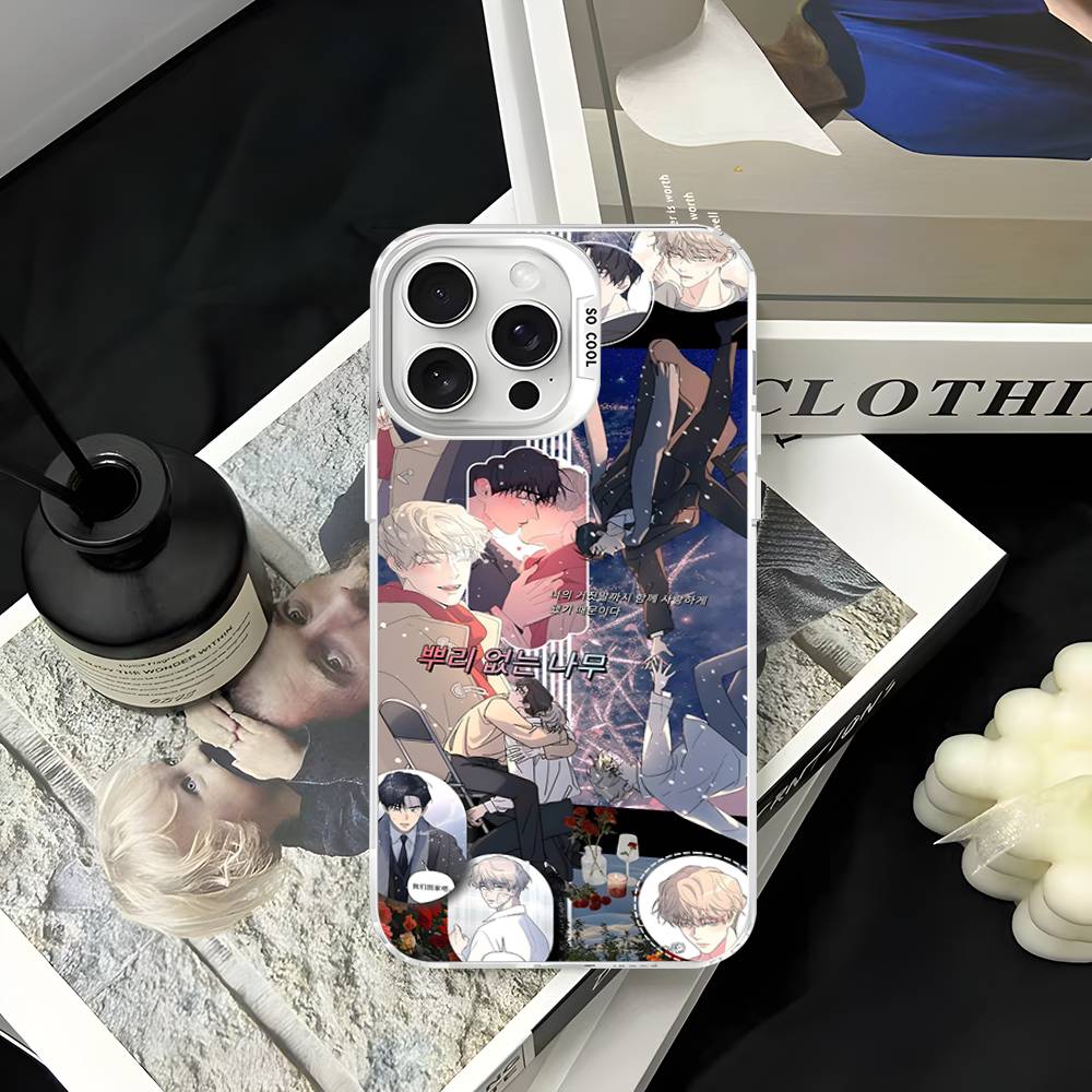 

Чехол для телефона с аниме-рисунком «Дерево без корней» для iPhone 17 16 15 14 11 12 13 Pro Max Pro Plus Цветная серебристая крышка iPhone 11 pro
