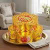 Plum Blossom Pattern Pagoda Base Box Foldable Gift Box DIY Foldable Box  Festival Gift
