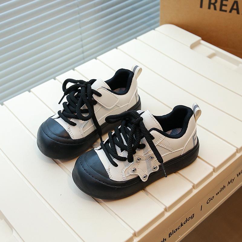 

Девочки звезда доска обувь студенты 2025 новая девочки взрослая повседневная обувь девочки спортивная обувь платформа одноклассник белая обувь 31