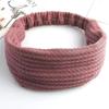 Knitted Wide Headbands Solid Color Hair Hoop Korean Style Lace Hairbands Non Slip Headwear Girls Wide Side Head Wrap Gifts