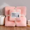 2-teiliges Korallenfleece-Handtuch Badetuch-Set Weizenmuster Superweich Saugfähig Badelaken Spa-Gesichtstuch Mehrere Musteroptionen