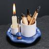 Ceramics Ambience Multipurpose Crafts Ornaments Candlestick Desktop Bookshelf Censer Bedroom Home Decoration