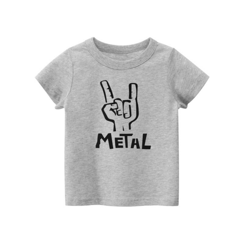 

Футболки для детей, модные хлопковые футболки с принтом черепа для мальчиков, летние футболки для девочек, детская одежда с коротким рукавом 2T(90cm)