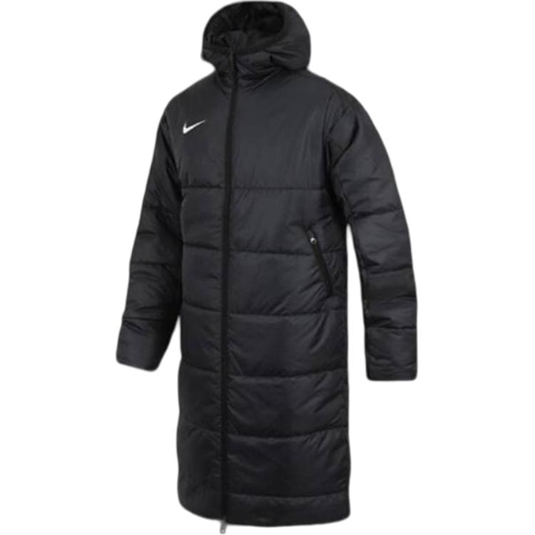 

Nike Logo Mid-Length Zip-Up Hooded Long Sleeve Jacket Men Jackets Black FD7709-010 XL