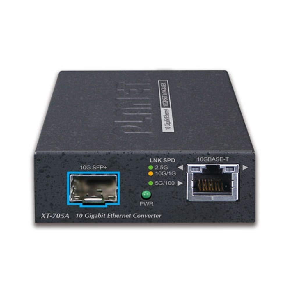 Copper Wire To Media Converter []PLANET-XT-705A 10G/5G/2.5G/1G/100M 10GBASE-X SFP+
