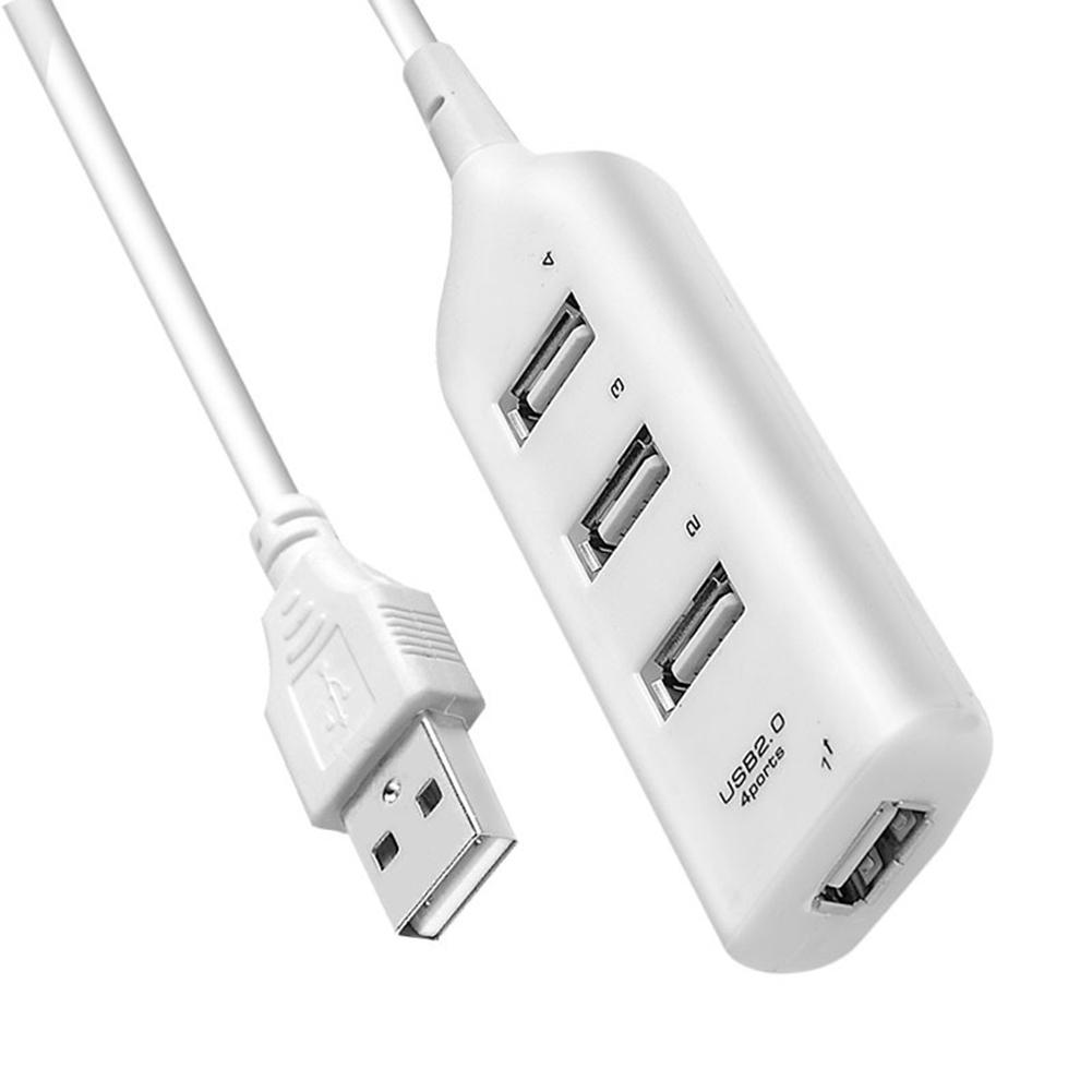 ABS High-Speed Electronic Charging Tool 4-Port USB 2.0 Distributor Desktop Computer Laptop Adapter Cable Electronic Componets