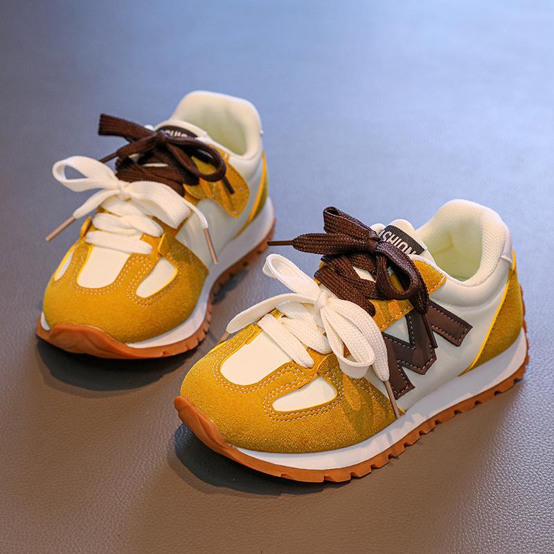 Fashion Spring Autumn Children's Soft Soled Anti Slip Wear Resistant Student Running Shoes Boys Girls Leisure Sports Shoes Size 26-37