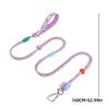 Dog Leash & Collar Set with AirTag Holder For Small Medium Large Dogs,5 FT Double Rope Leashes with Adjustable Reflective Collar