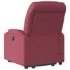 Electric Massage Chair with Lift Assist Burgundy Fabric
