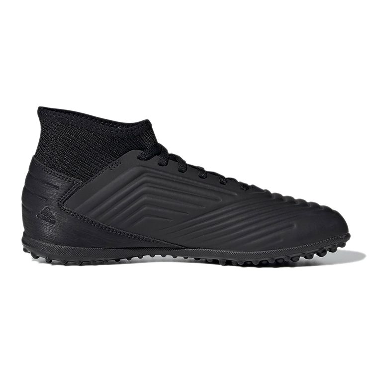 Adidas Predator 19.3 Syntetická kůže Kulatá špička Šněrovací Protiskluzové Odolné proti opotřebení Prodyšné Středně vysoké Kopačky Dětské kopačky Černé G25801