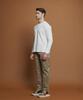 PANICALE Beige Regular Slim Fit Cotton Pants