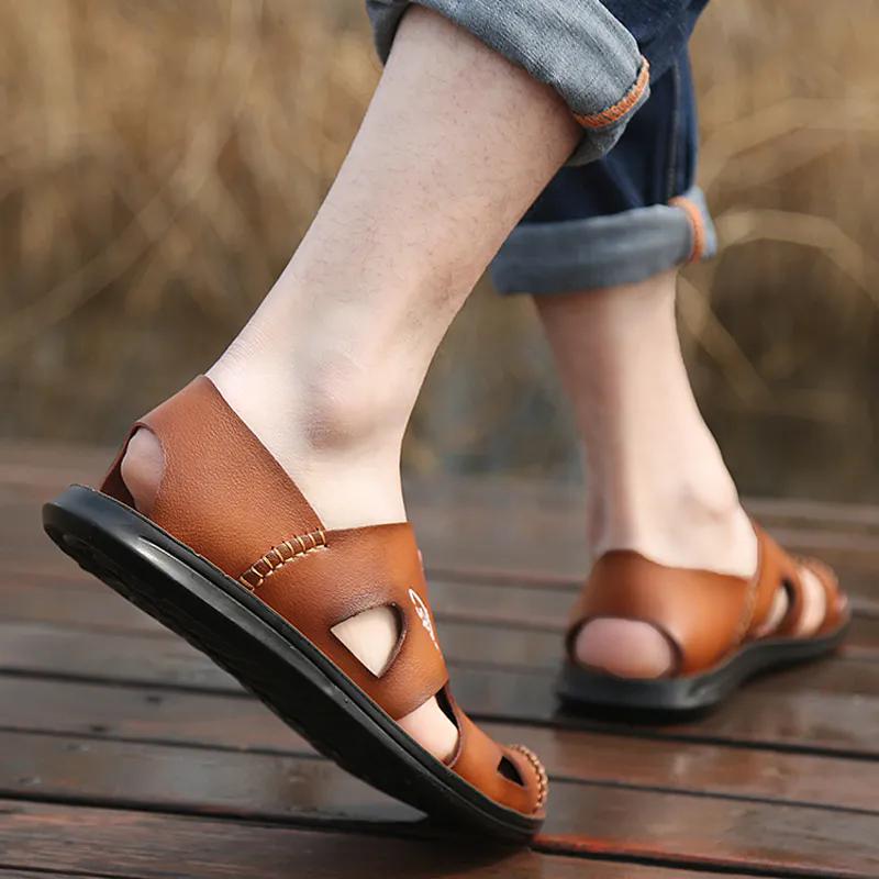 Summer Sandals Men's Sandals and Slippers Men's Soft Bottom Non-slip Casual Beach Shoes