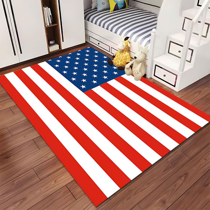 USA Flag Carpet Design Suitable As a Non-slip Mat for the Living Room or Bedroom Sofa
