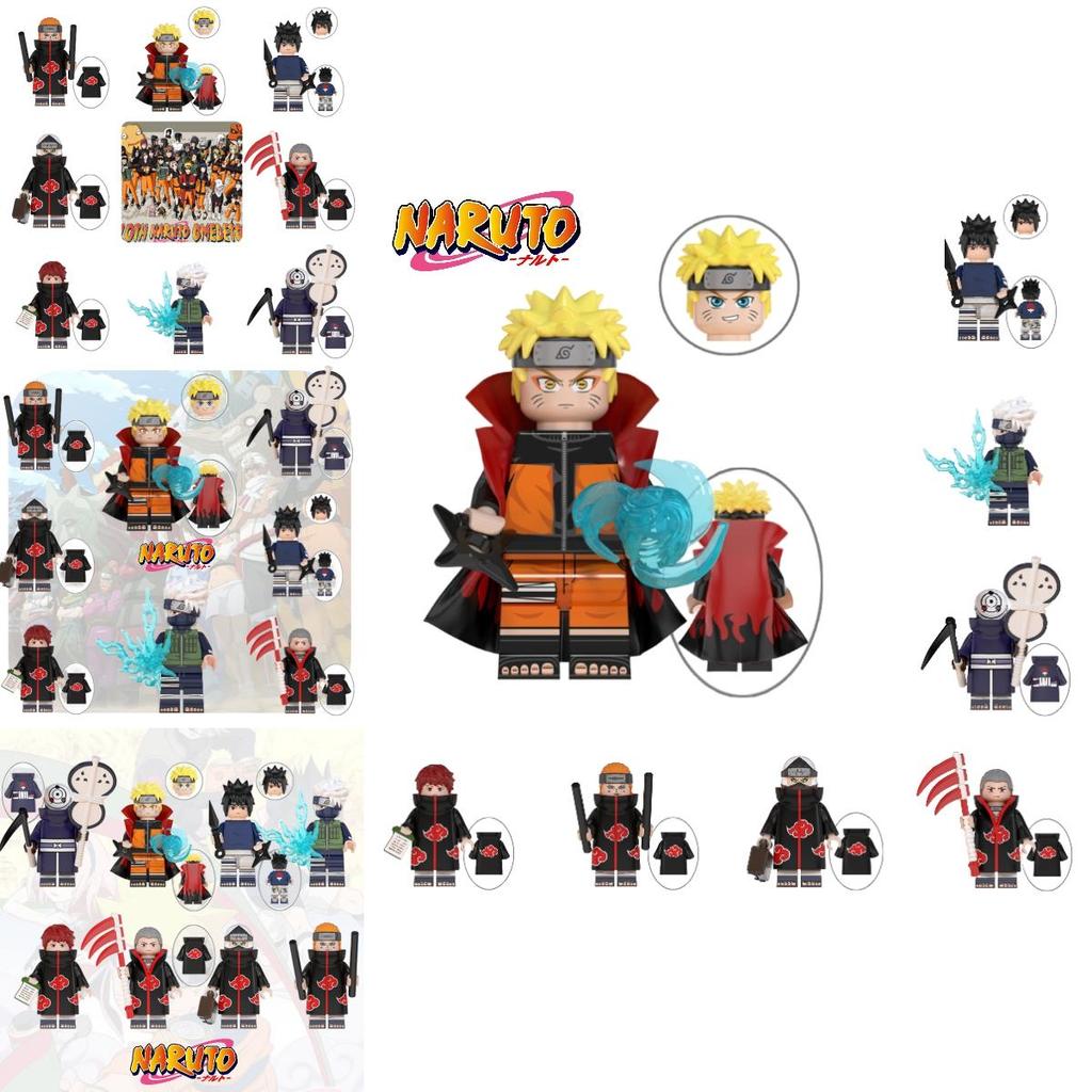 Wm6105 Naruto Series Uchiha Itachi Mini Figure Model Assembly Building Toy