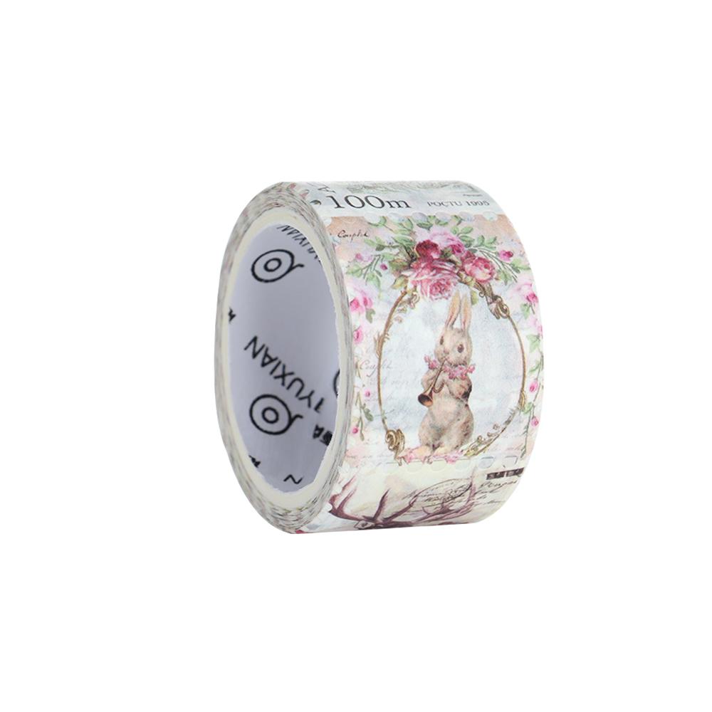 Diary Planner Decorative Scrapbooking Sticker Post Office Label Vintage Stamp Tape Washi Stickers