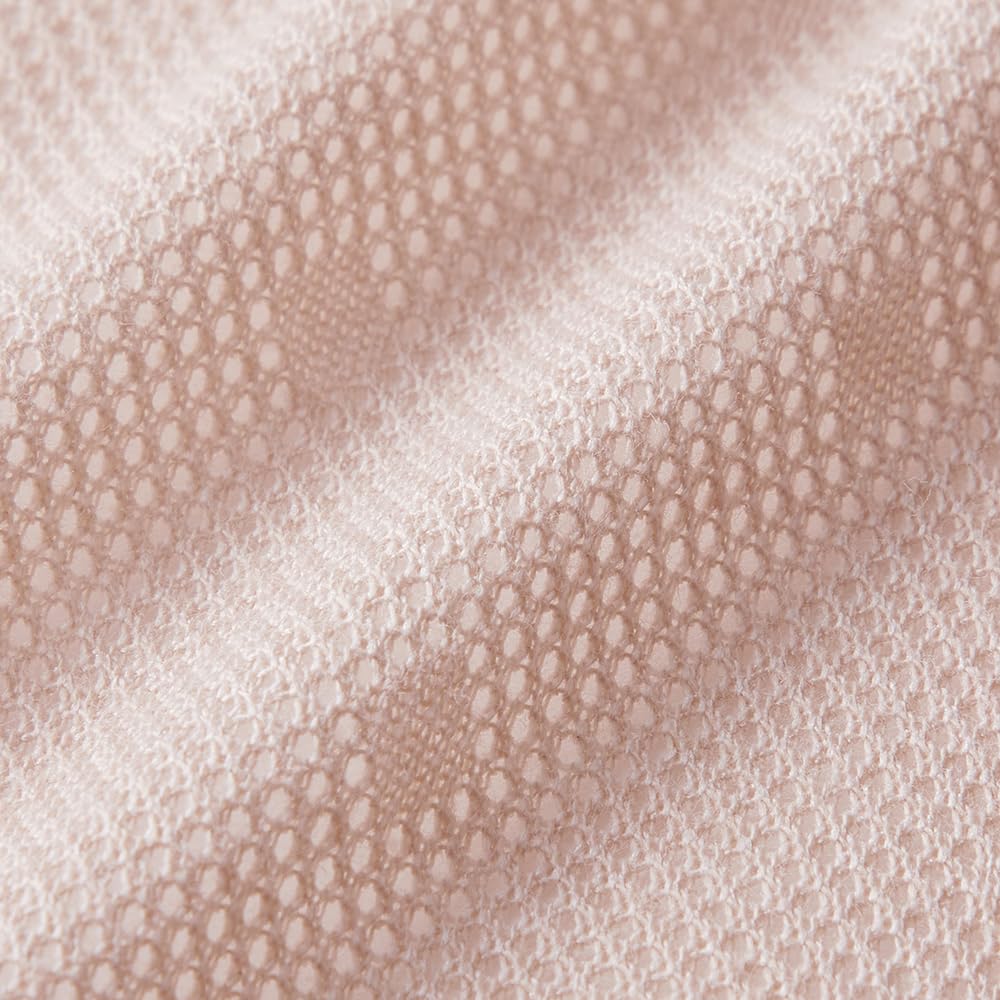 GUNZE EN2021H Bra Cool Magic Breathable Mesh Material with Light Size L Women's Top, Cups, Camisole, Pink,