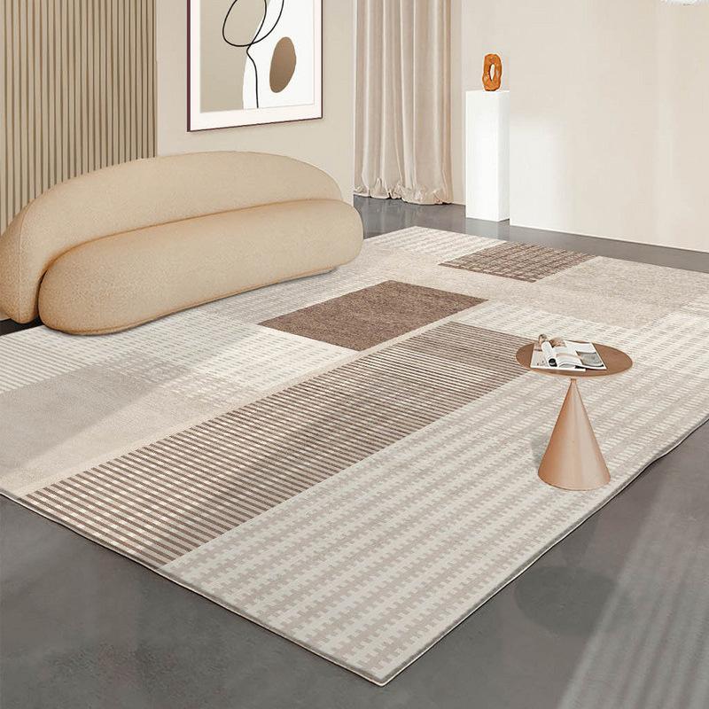 

Morocco Checkerboard Imitation Cashmere Rug Living Room Light Luxury Sofa Coffee Table Mat Thick Cat Feeling Bedroom Rug 800MMx1600MM