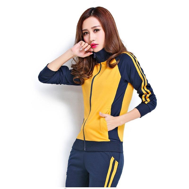 Premium Women Sportswear Set Spring Autumn Casual Running Outfit Korean Style Loose Fit Two Piece Fashionable