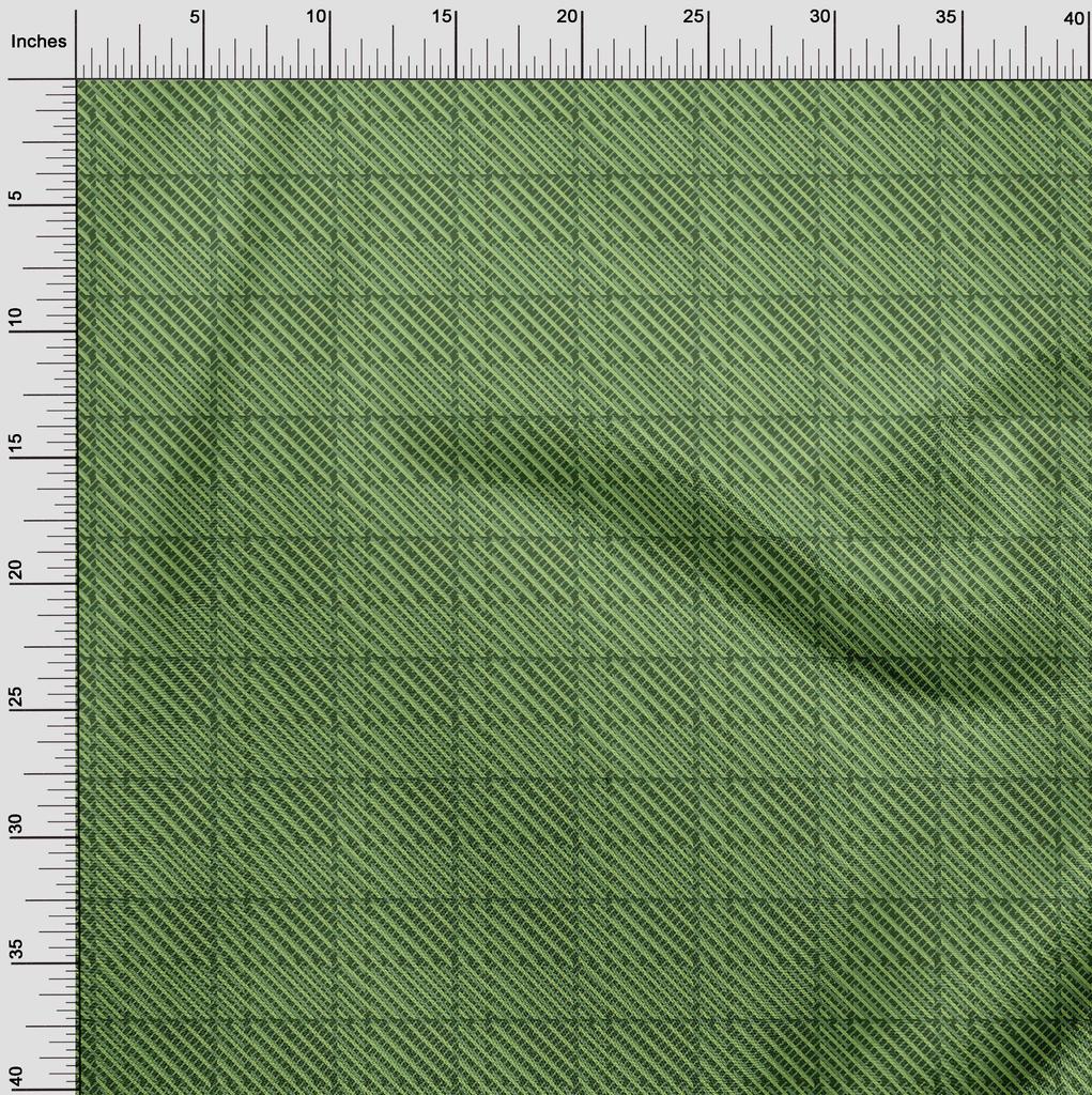 oneOone Cotton Flex Green Fabric Diagonal Sewing Fabric By The Yard Printed Diy Clothing Sewing Supplies 40 Inch