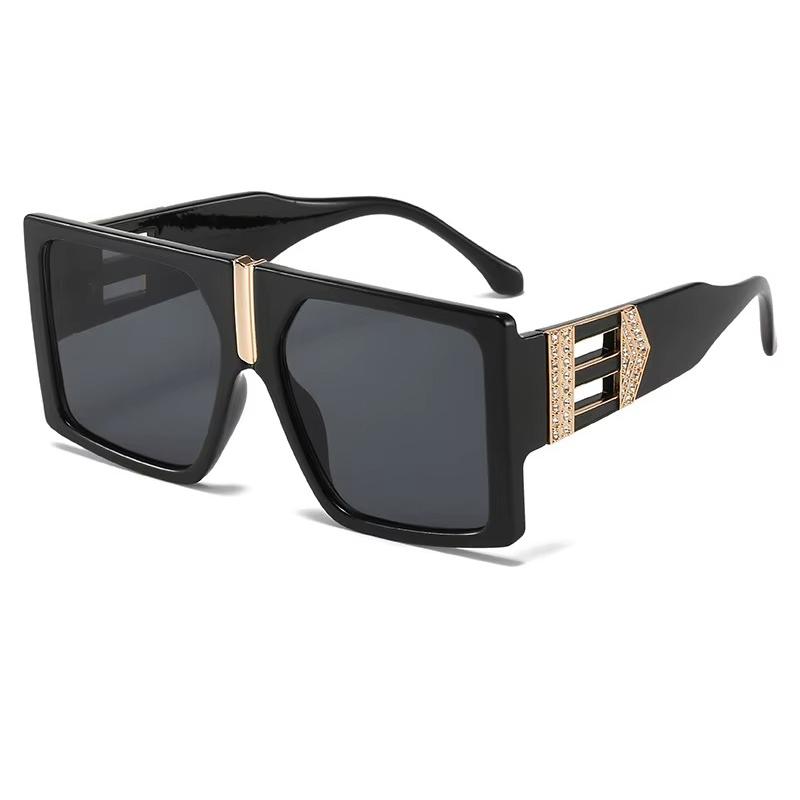 

Солнцезащитные очки с квадратной оправой, украшенные бриллиантами, для женщин и мужчин, модные, элегантные, для вождения, для вечеринок, винтажный тренд, очки 2025 As Show чёрный