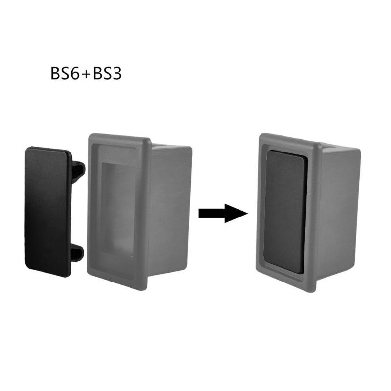 6pcs Car Boat Rocker Switch Panel Blank ARB Plate Rocker Switch Blanking Cover Cap