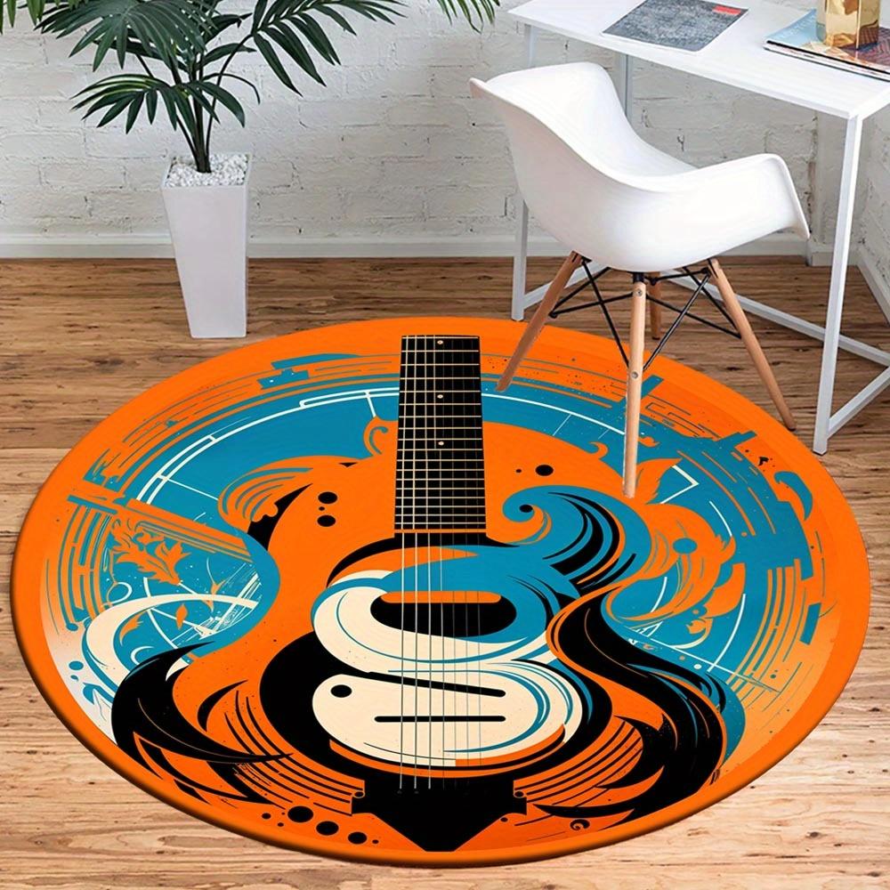 

1pc Retro 3344722827 Pattern Round Floor Mat, Non-slip for Living Room Bedroom Chair Carpets Home Decor Gifts, Home Decor Room Decor Outdoor 80cm by 80cm