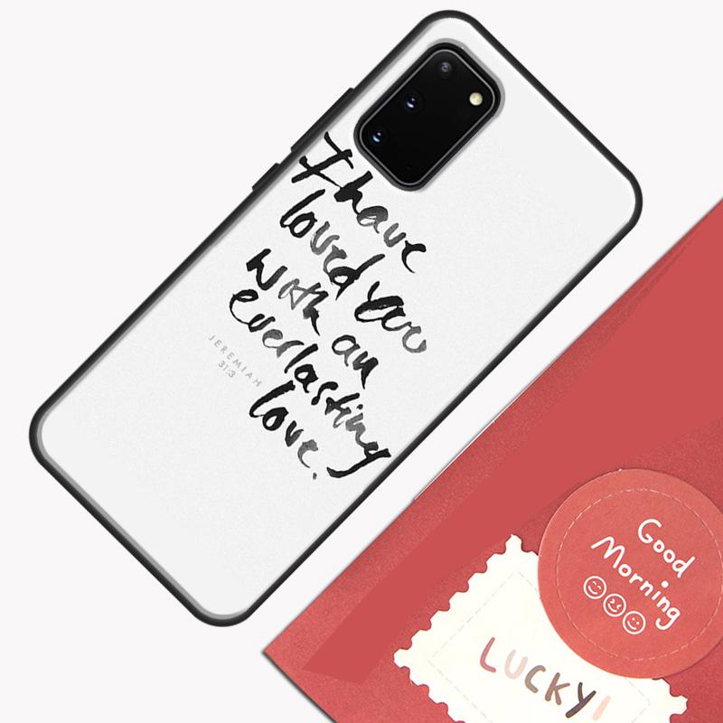 

Christ Jesus Bible Verse Cross Phone Case For Samsung Galaxy S26 S25 S24 S20 S21 S22 S23 Ultra S10 Plus S25 FE Cover Shell Galaxy S26