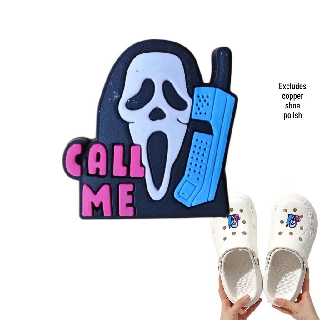 Halloween Cartoon Shoe Charms - Cute Detachable Accessories for Cross-Border Shoes