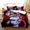 Terrible Mouse Cartoon Print 3PCS Bedding Set Soft Microfiber Duvet Cover 2 Pillowcases Hidden Zipper No Inner Core