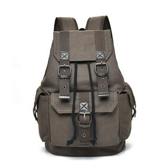 Vintage Unisex Canvas Backpack - Trendy, Large-Capacity Casual Rucksack for Travel or School