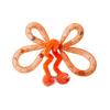 Colorful Shiny Tulle Butterfly Teaser Wand Toy with Flexible Tube for Interactive Play