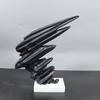 Abstract Wind-Blown Marble Resin Figurine - Modern, Creative Home Décor