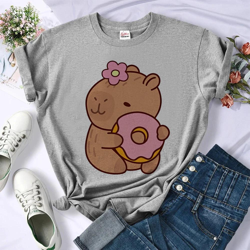 Capybara Tshirt Teen Streetwear Alternative  Aesthetic Cutecore Tshirt Clearance Sales Korean Fashion Party Scene