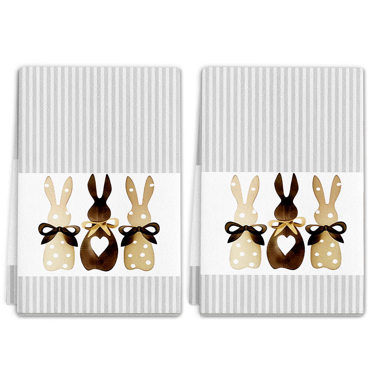 2026 Multifunctional Cleaning Rag Dishcloth Microfiber Printed Kitchen Towel 45*66CM