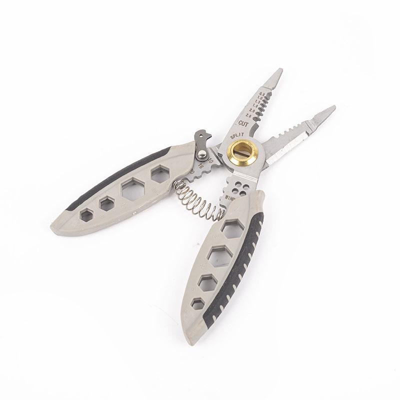 

16-in-1 Multifunctional Wire Stripping and Crimping Tool with Pliers and Wrench.