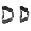 2 Pcs Butterfly Leather Cutting Die Alloy Steel Leather EVA Fabric Paper Rubber Silicone Die Cutter