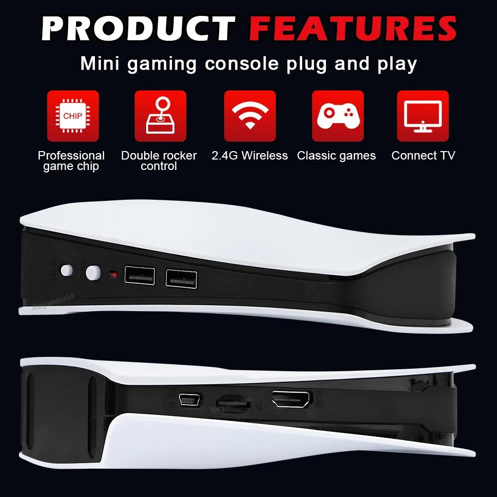 NEU GS5 G818 TV-Spielekonsole 8-Bit-Spielebox mit 818 klassischen Spielen HDTV Retro-Video-Mini-Spielestation mit zwei drahtlosen Controllern