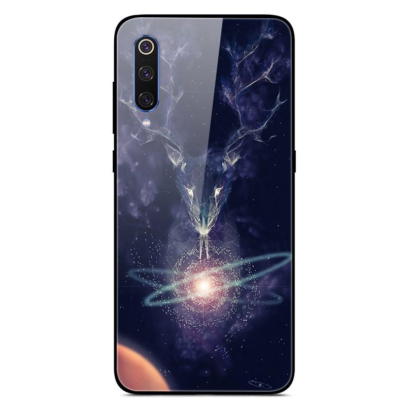 For Xiaomi Mi 9 Mi9 SE Tempered Glass Case Hard Cover Phone Case For Xiaomi Mi 9 SE Mi9 T 9T Pro Cases Redmi Note 9S 9 S Cover