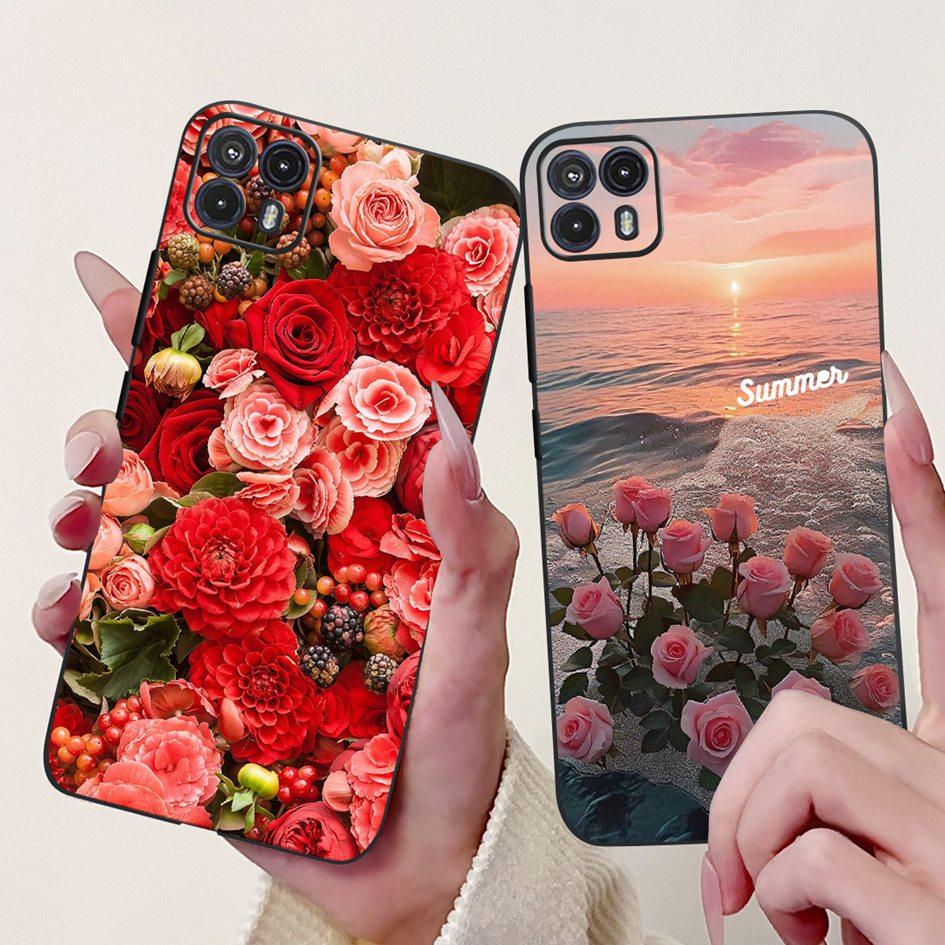 For Motorola Moto G50 Case XT2137-1 XT2137-2 Cover Cute Cat Flower Cartoon TPU Back Shell For Motorola Moto G50 5G XT2149-1 Capa