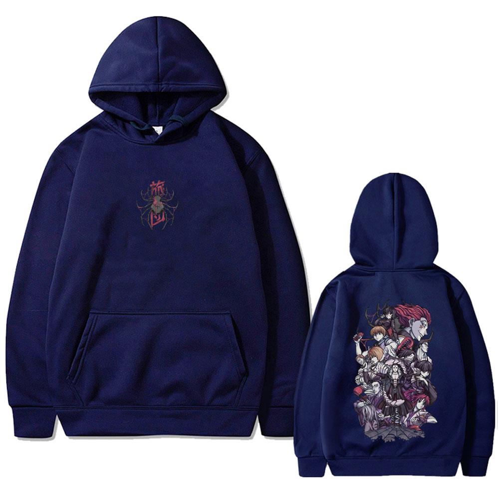 Anime Hunter X Hunter Phantom Troupe Spider Hoodie Men Women Casual Vintage Pullover Hoodies Male Fashion Oversized Tracksuit