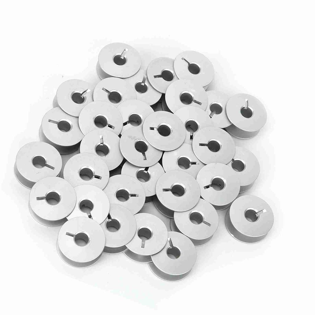 100pcs 55623A Aluminum Bobbins Slotted for Industrial Sewing Machine Parts