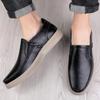 Fashion Casual Men's Leather Shoes Classic Gentleman Quality Style Office and Driving Outdoor Leisure Walking Comfortable Office Shoes