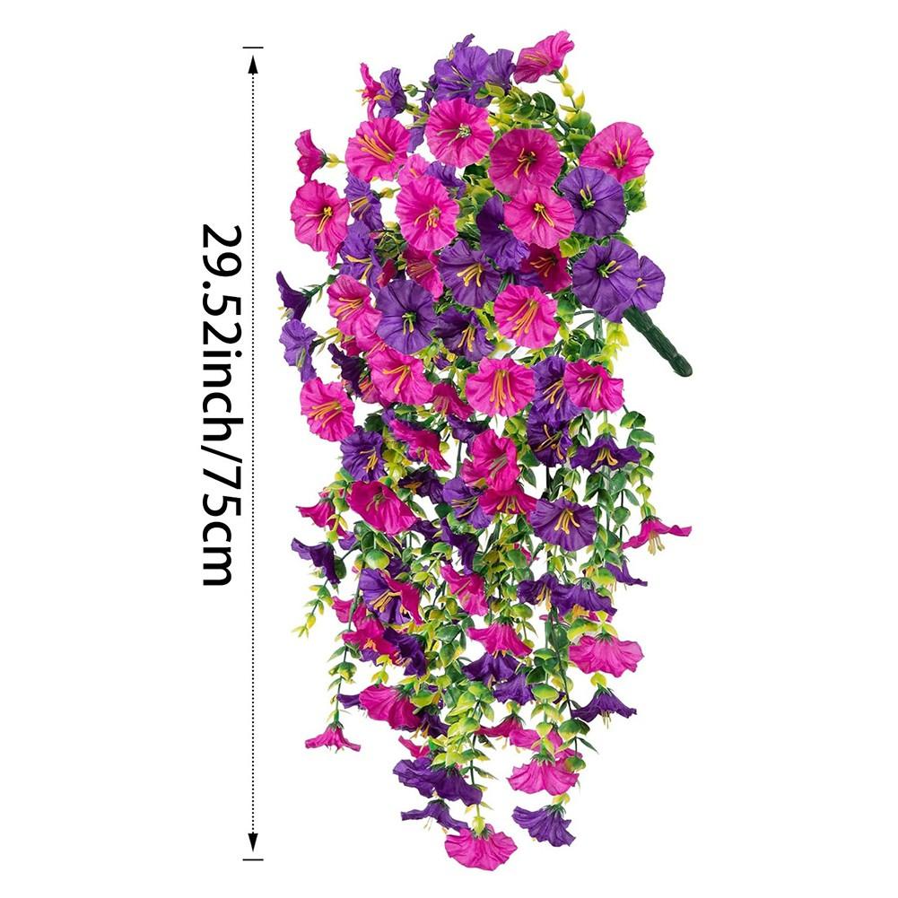 

Шелковые ипомеи, свисающие цветы, без усилий оживляют ваше пространство. античный пурпурный